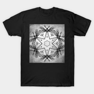 Magical kaleidoscope of dragonflies T-Shirt